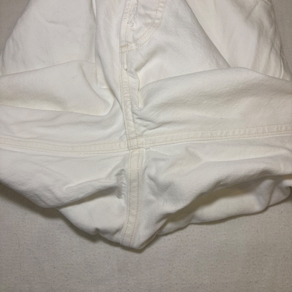 Agolde 90's Mid Rise Loose Fit White Jeans Size 23 Vanish White distressed - Picture 13 of 16